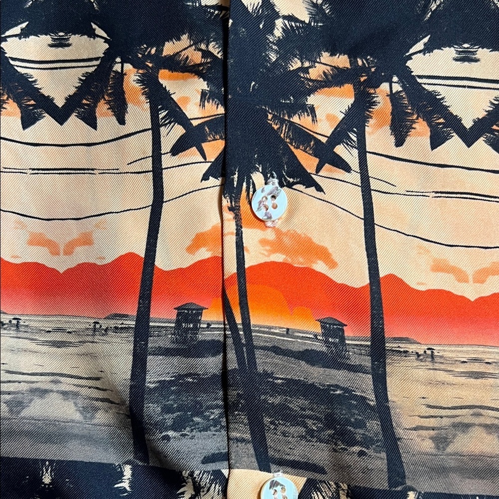 Hawaiian Shirt 100% Silk By Philip Huang Size L — image 6 of 8